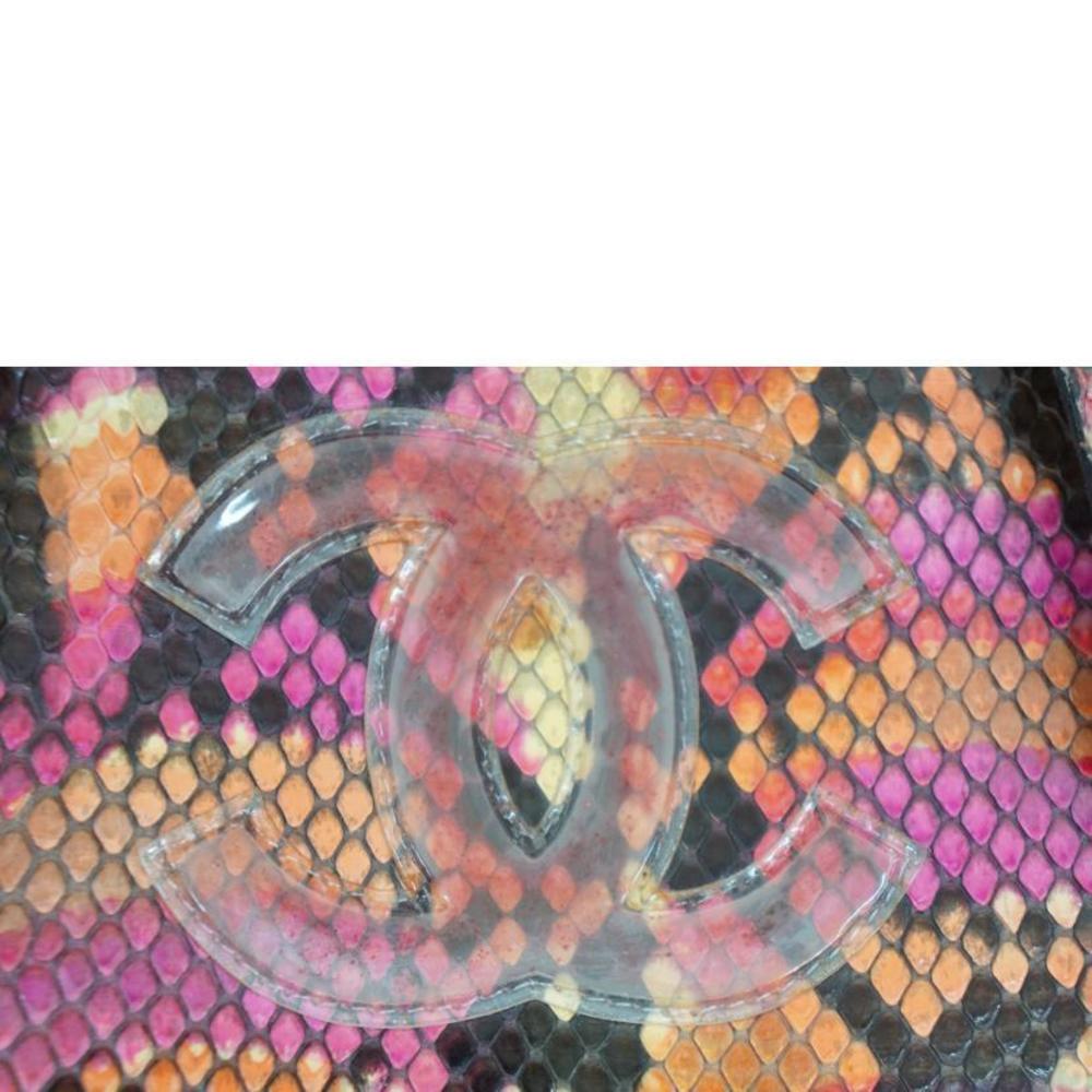 Chanel Handbag Python Flap Black - Picture 7 of 9